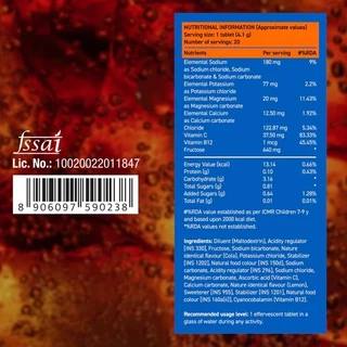 Fast&Up Reload เม็ดฟู่เกลือแร่ หลอด 20 เม็ด สูตร Hypotonic ไฮโปโทนิก ผสมวิตามิน C & B12 สำหรับนักกีฬาเสียเหงื่อ
