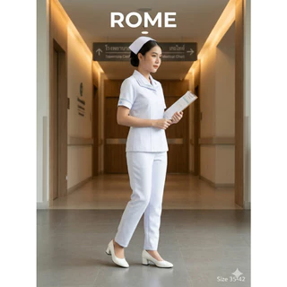 รองเท้า รุ่น ROME (Rosieshoes)เท้าอวบเท้ากว้างบวกเพิ่ม1ไซส์รองเท้าพยาบาล ใส่ทำงาน สวย