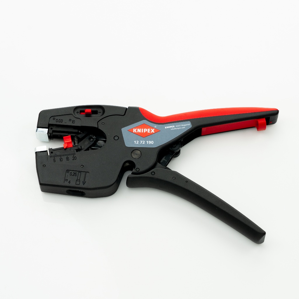 คีมปอกสายไฟอัตโนมัติ KNIPEX NO.12 72 190 NexStrip 3in1 Combination Cutting Stripping & Crimping 190m