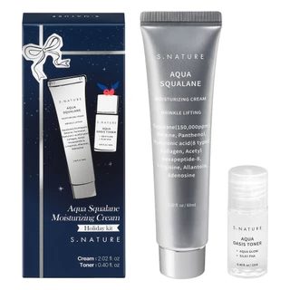 S.NATURE - Aqua Squalane Moisturizing Cream Holiday Kit เอส.เนเจอร์ อะควา สควาเลน มอยส์เจอไรซิ่ง ครีม ฮอลิเดย์ คิต