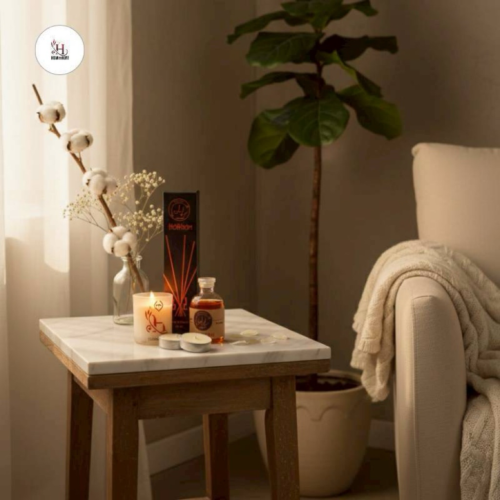 ก้านไม้หอม Diffuser น้ำหอมระเหยปรับอากาศในห้องพร้องกิ่งไม้ ขนาด 35g แบรนด์Hommhom