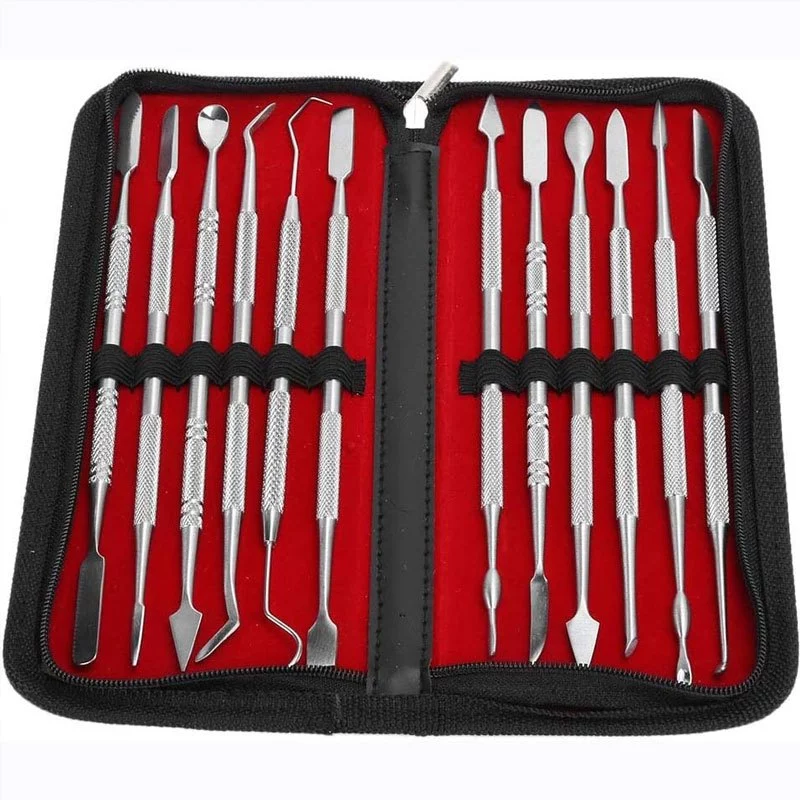 12 Pcs Wax Carvers Set Double Ended Wax eling Sculpting Tools Picks Polymer Pottery Clay Carving Tool