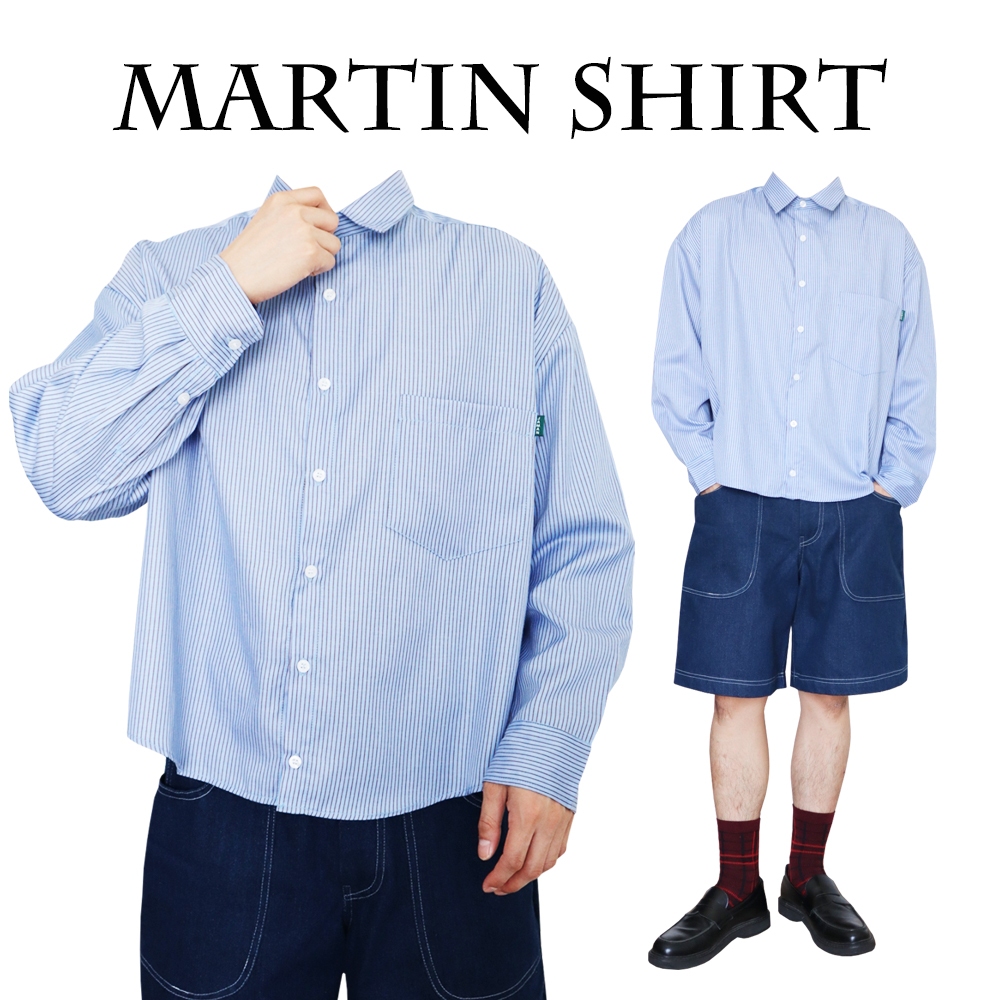 JAMANBKK / MARTIN SHIRT LIMITED / เสื้อเชิ้ตแขนยาว ทรงครอป ผ้าลาย