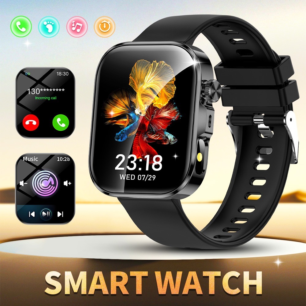 2025 New M8 Smartwatch Voice Calling Smart Watch Ultra 1.9'' HD Screen 24H Health Monitor 100+ Sport