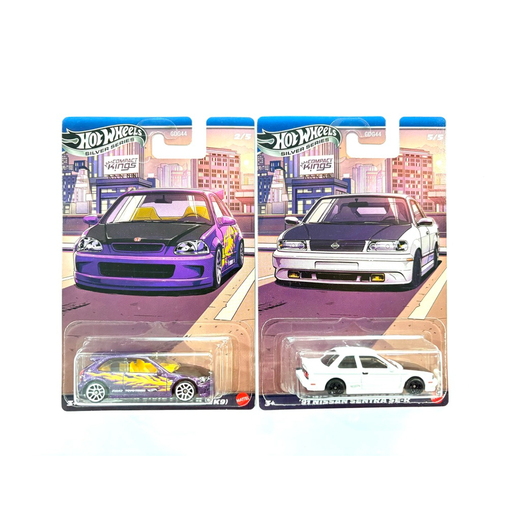 Hot Wheels | ‘99 HONDA CIVIC TYPE R (EK9) ~ COMPACT KINGS | ’91 NISSAN SENTRA SE-R |‼️มุมยับ ขอบแพคย