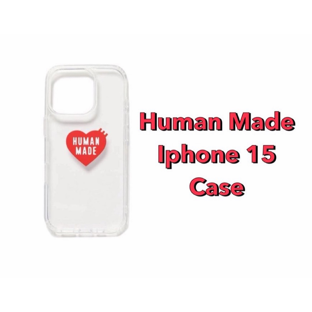 Human Made IPhone 15 case เคสไอโฟนใสHuman Made