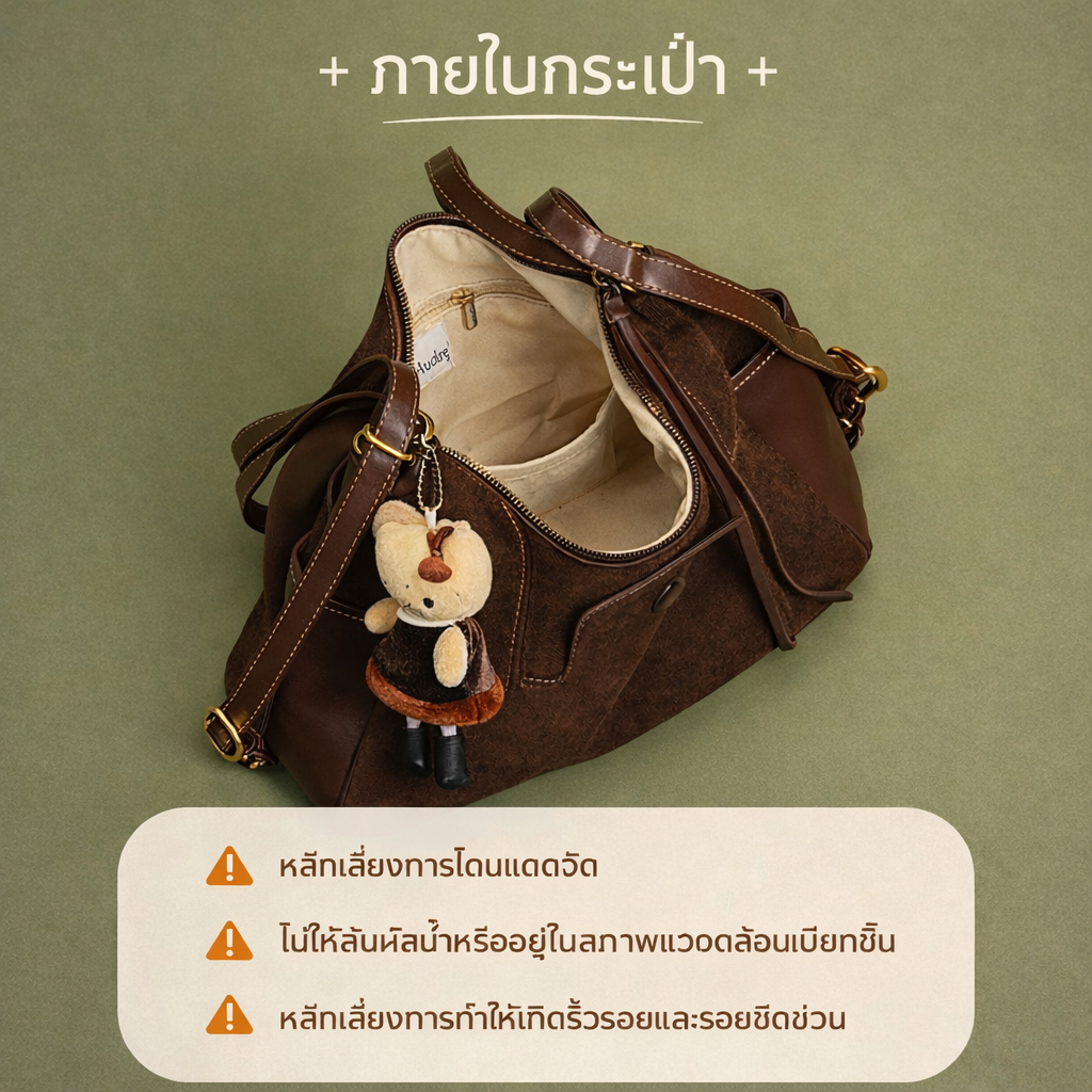 【2026 NEW】กระเป๋าท็อตสตรี หนังกลับ ทรงใหญ่ จุของได้มาก สวยหรู ใช้งานได้หลายโอกาส Tote bag ราคา ถูกที่สุด ดีลบีเคเค แกลเลอรีภาพที่ 7