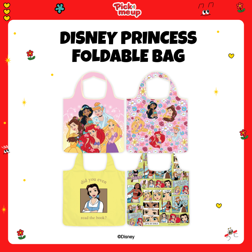PickMeUp กระเป๋าผ้าพับได้ ลาย Princess ลิขสิทธิ์ Disney