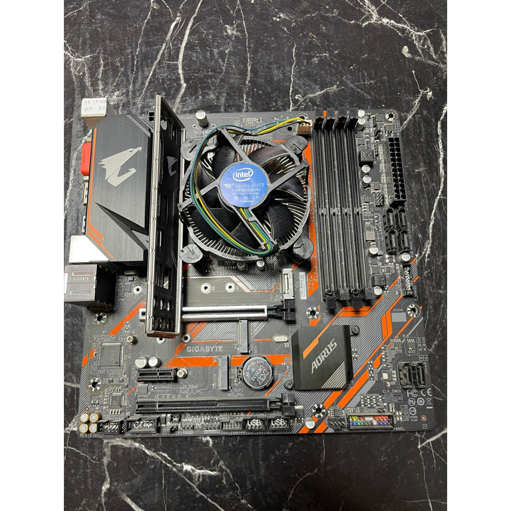 ชุดเมนบอร์ด CPU I5-9400F+MB B365 M AORUS ELITE