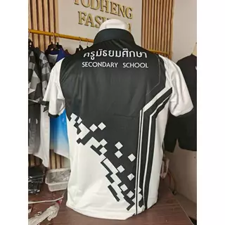 เสื้อคุณครูมี3แบบ ครูปฐมวัย ครูประถมศึกษา ครูมัธยมศึกษา เป็นเสื้อพิมพ์ลายทั้งตัวผ้าไมโครเม็ดข้าวสาร