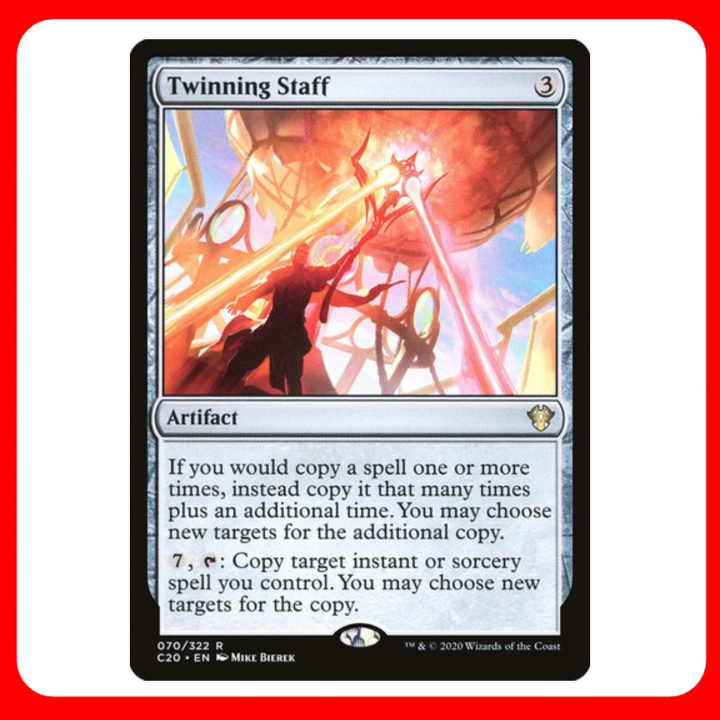 [MTG] Twinning Staff [C20] [ARTIFACT] [RARE] [NORMAL] [ENG] (การ์ดเมจิค / Magic the Gathering) [EDH]