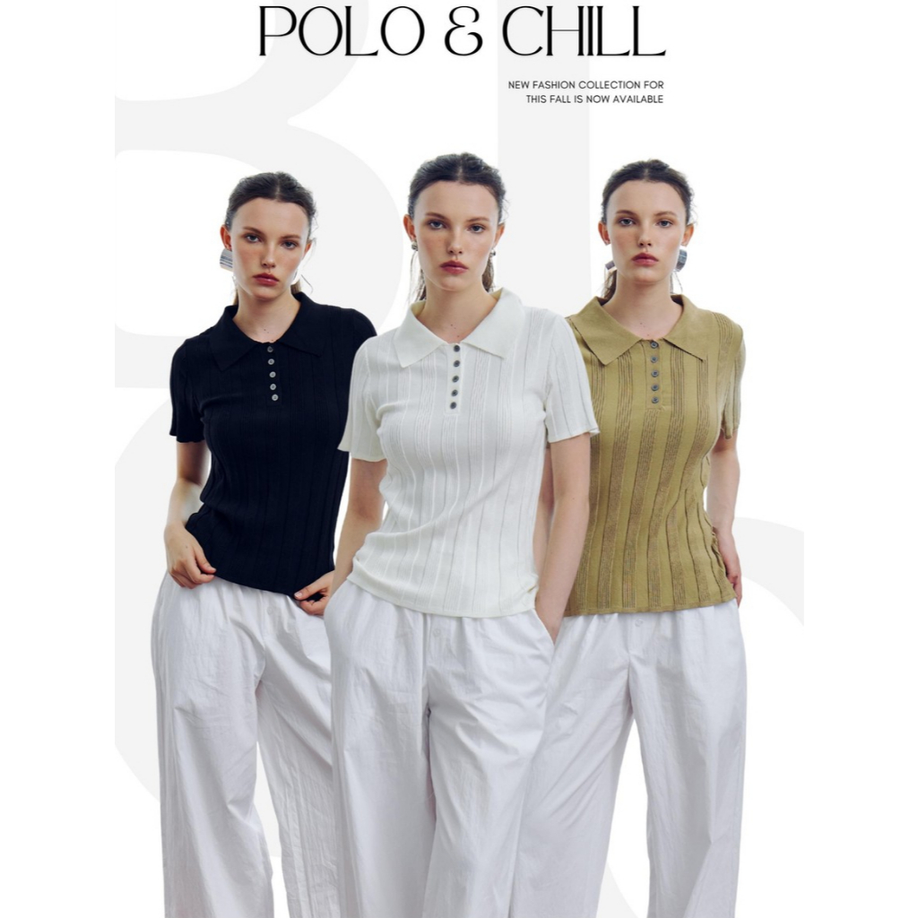 BCPL12 Polo & Chill - รุ่นนี้คือสายชิลตัวจริง โปโลถักลอน