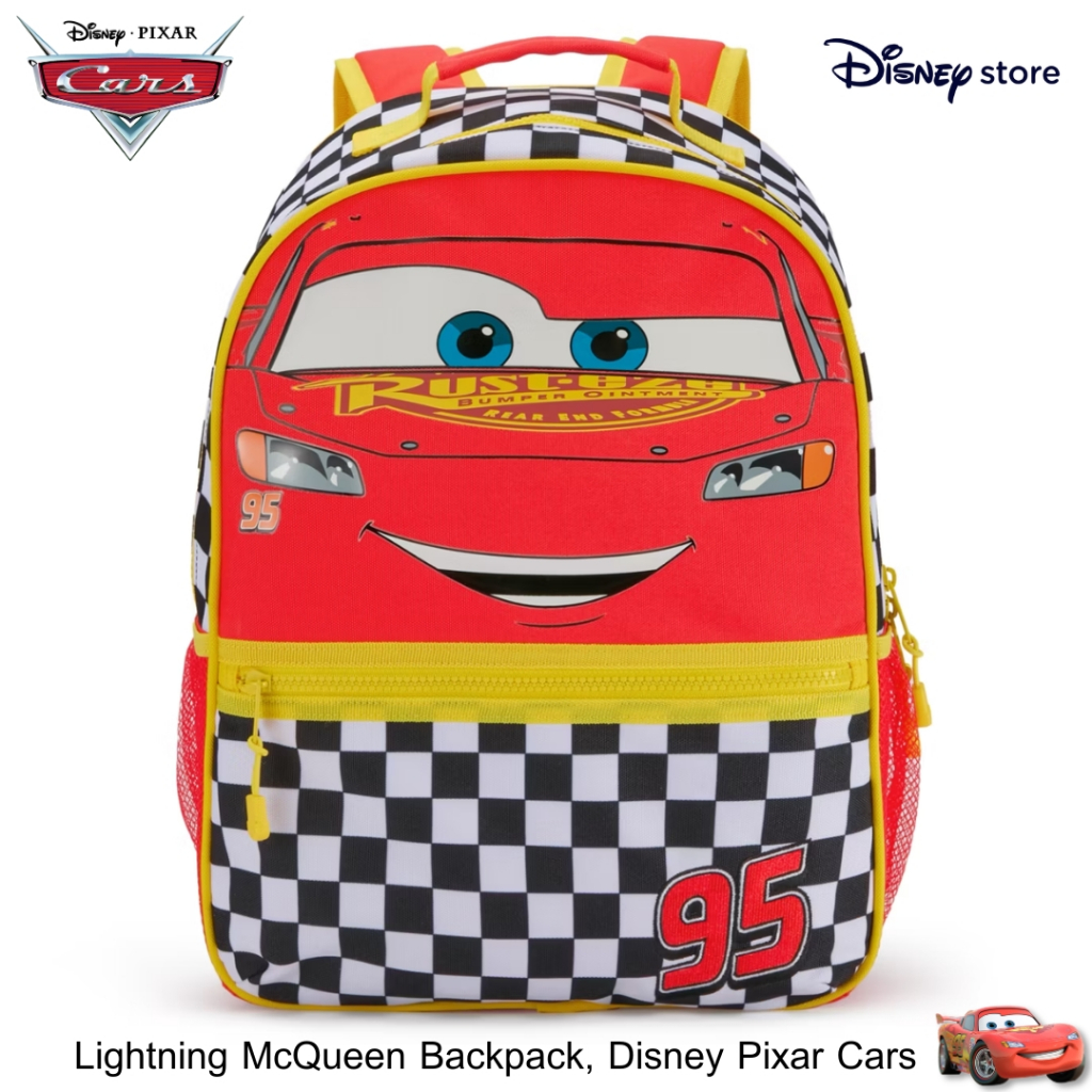 🎒🏁 กระเป๋าเป้ลิขสิทธิ์แท้ นำเข้า🇺🇸 Lightning McQueen Backpack - กระเป๋าเป้สุดเท่จาก Disney Pixar Cars