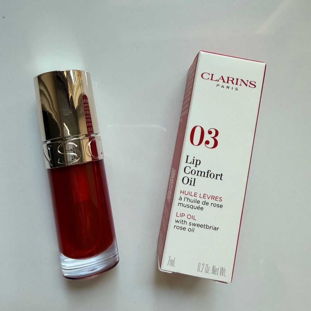 Clarins Lip Comfort oil 7ml คลาแรงส์ลิป คอมฟอร์ท ออยส์ ลิปปาล์ม บำรุง