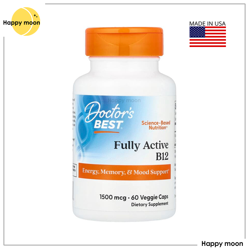 Doctor's Best, Fully Active B12, 1,500 mcg, 60 Veggie Caps