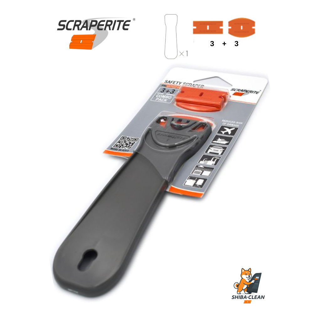Scraperite (สเครปไรซ์ มีดขูด) T33 ด้ามจับยาว & 3+3 Bladesใบมีด (Standard & Curved) ปกติและโค้งใบมีด
