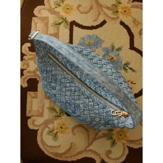 (1125)Sugar Monday Audrey Bag - Medium Size กระเป๋าสาน หนัง PU Premium สะพายไหล่ ต่อสายสะพายยาว สะพายข้างได้
