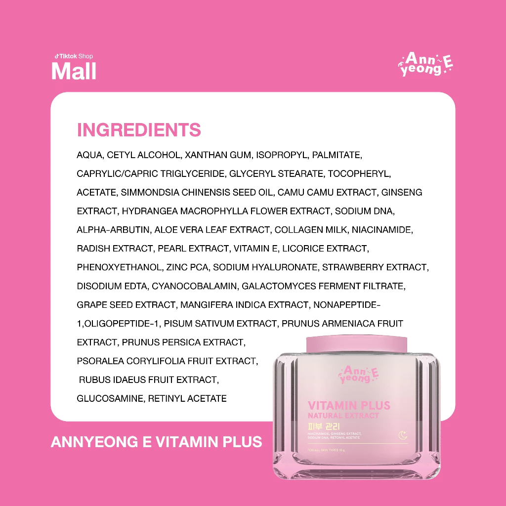 [ ร้านค้าแบรนด์ ] ANNYEONG E อันยองอี วิตามิน พลัส 10 กรัม Annyeong E Vitamin plus 10 G thumbnail 8
