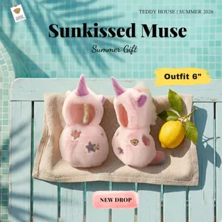 Teddy House : Sunkissed Muse Collection ชุดเสื้อผ้าสำหรับตุ๊กตา ขนาด 6 นิ้ว ต้อนรับซัมเมอร์ที่สดใส ของขวัญ น่ารัก