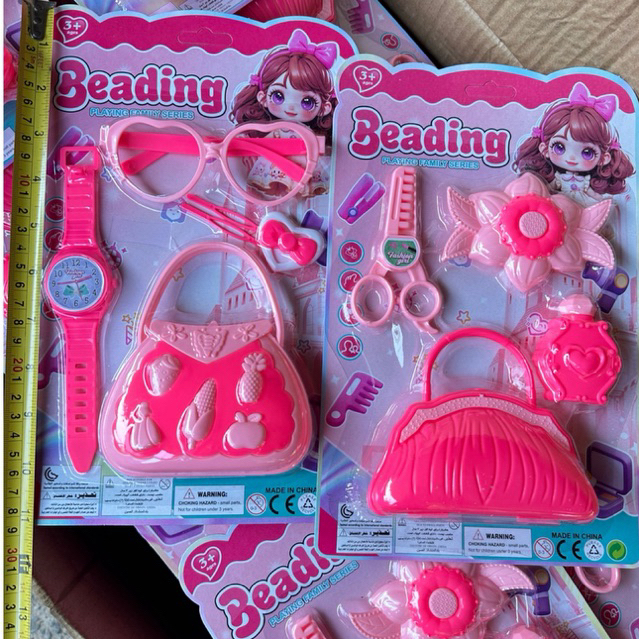 ของเล่นชุดกระเป๋าชุดแต่งตัวในแผง ยกโหล12แผง
