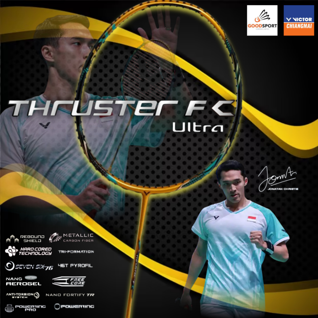 Victor ไม้แบดมินตัน รุ่น TK-F C Ultra X ฟรี! ขึ้นเอ็น+ ซองพรีเมี่ยม + ประกัน 6 เดือน