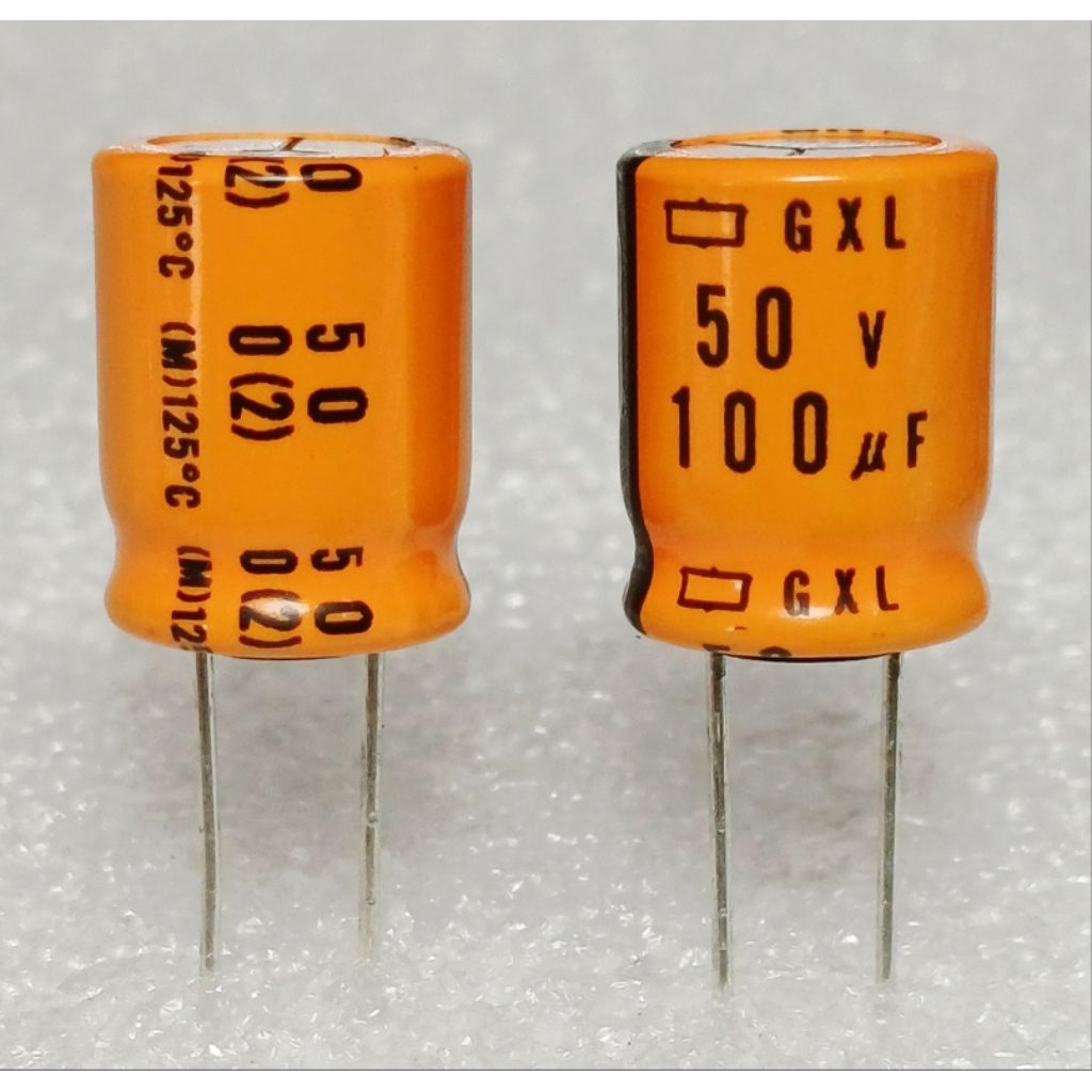 Nippon Chemi-con GXL 100uf 50v 125° capacitor ตัวเก็บประจุ คาปาซิเตอร์