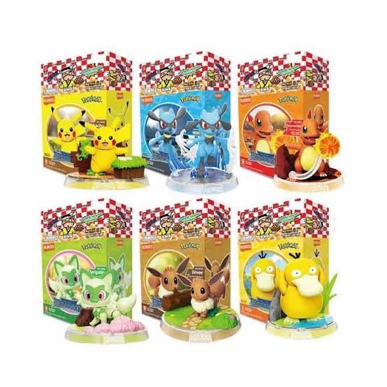 (ของแท้ 100%) Odenya x Pokémon Blokees Prologue Of  Adventure บล็อคกี้ส์ โปเกมอน Pikachu Psyduck Cha