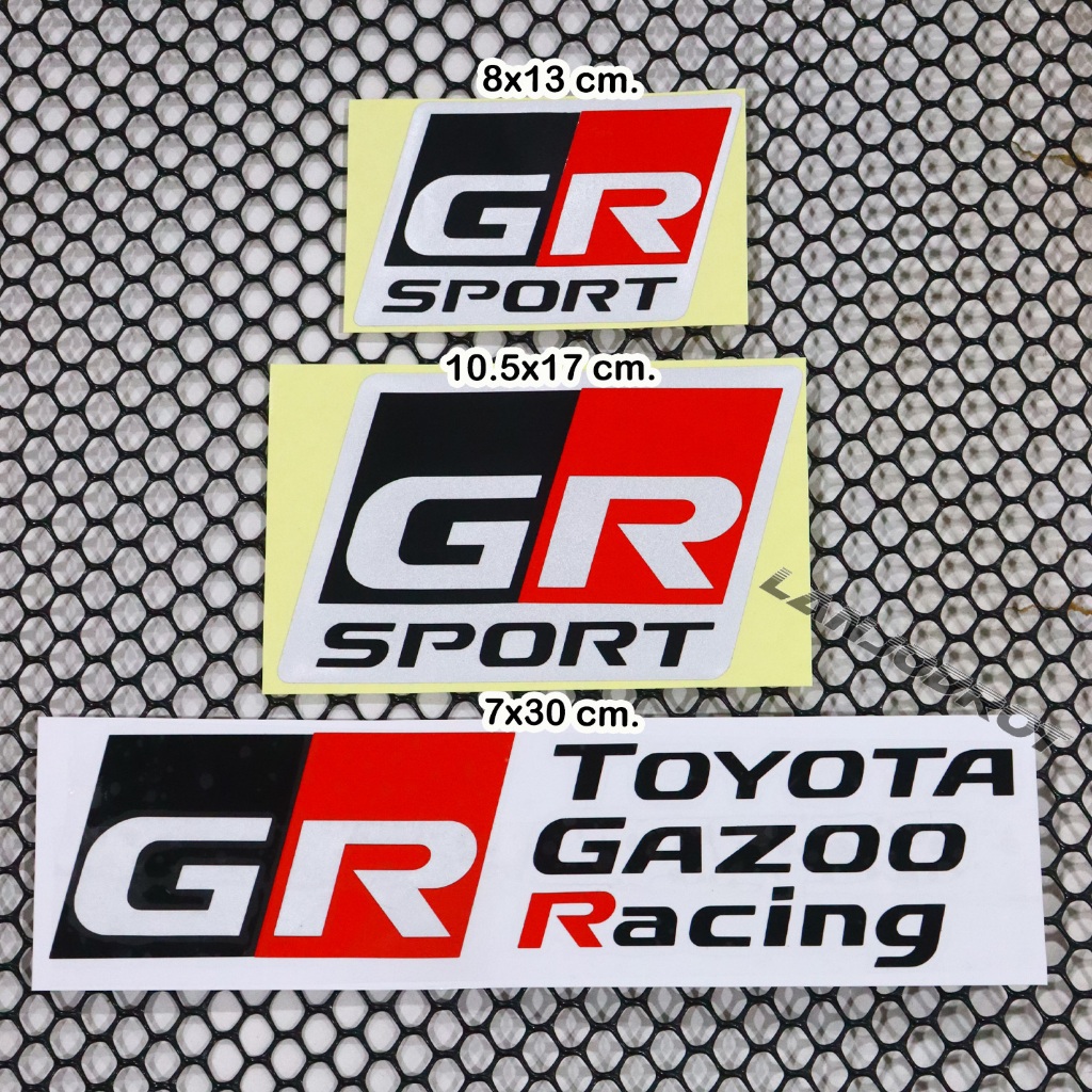 1 ชิ้น สติ๊กเกอร์ สะท้อนแสง ลาย GR SPORT ติดรถ TOYOTA FORTUNER REVO YARIS ATIV ALTIS YARIS CROSS COR