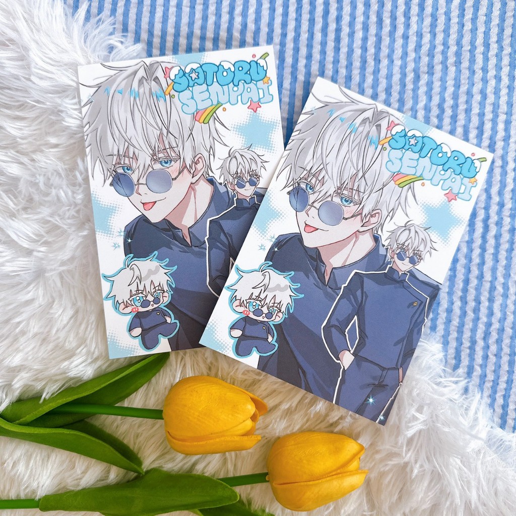 (✅พร้อมส่ง) Postcard Gojo Satoru : Jujutsu Kaisen (1ใบ)