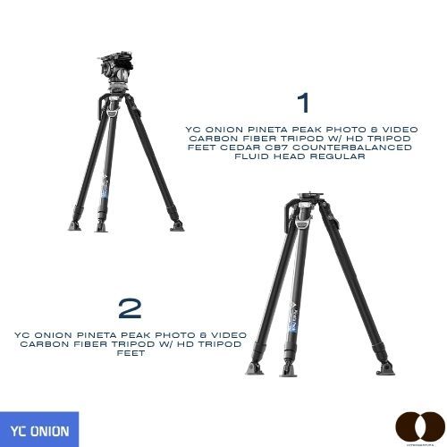 YC Onion PINETA PEAK Photo & Video Carbon Fiber Tripod