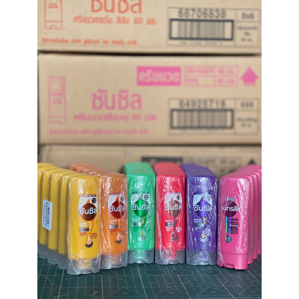 ซันซิล sunsilk ครีมนวด ปริมาณ60มล. (1แพ็คมี6ขวด)