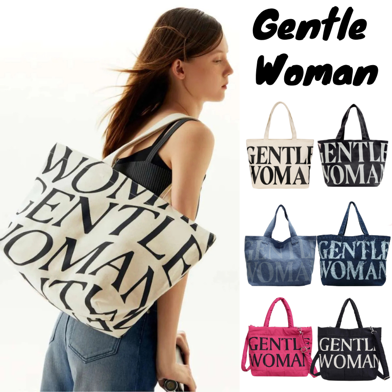 【💙 แท้ 100% พร้อมส่งด่วน】กระเป๋า Gentlewoman ผ้า GW Canvas Tote Bag | กระเป๋า Tote / Micro