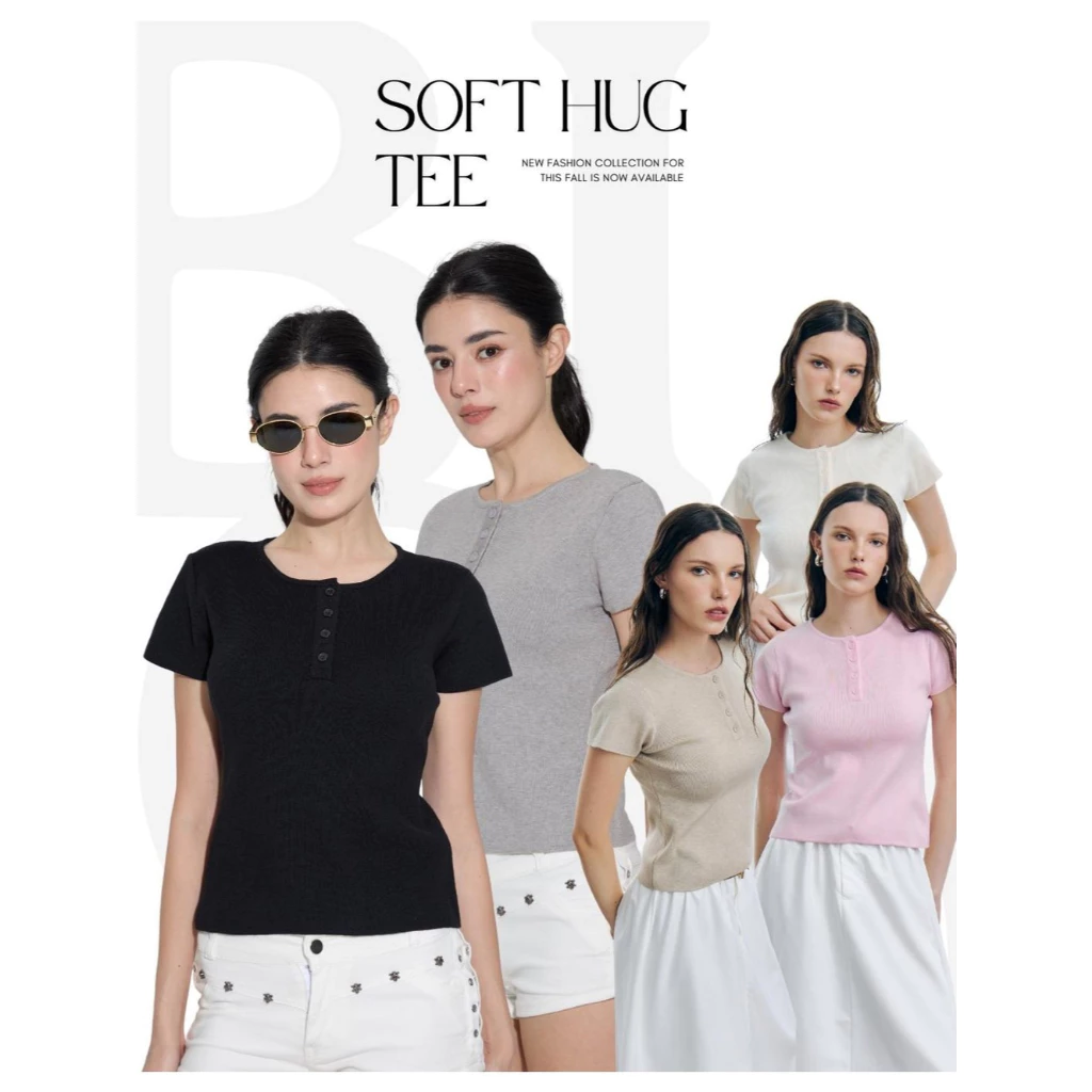 BCTS17 Soft Hug Tee - แค่สัมผัสก็หลงรัก เสื้อผ้าริบ
