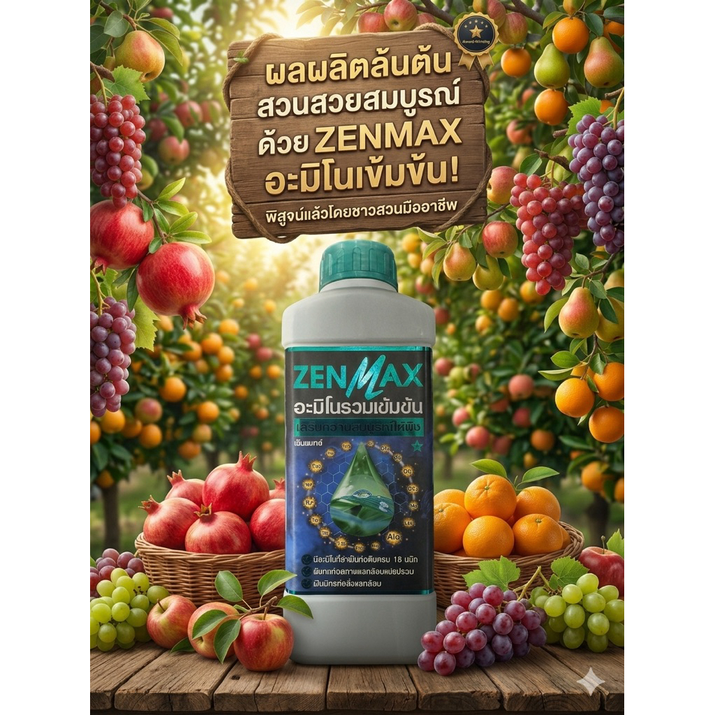 ZENMAX อะมิโน18ชนิด ครบจบใน1ขวด 1 ลิตร 199 บาท (z1)