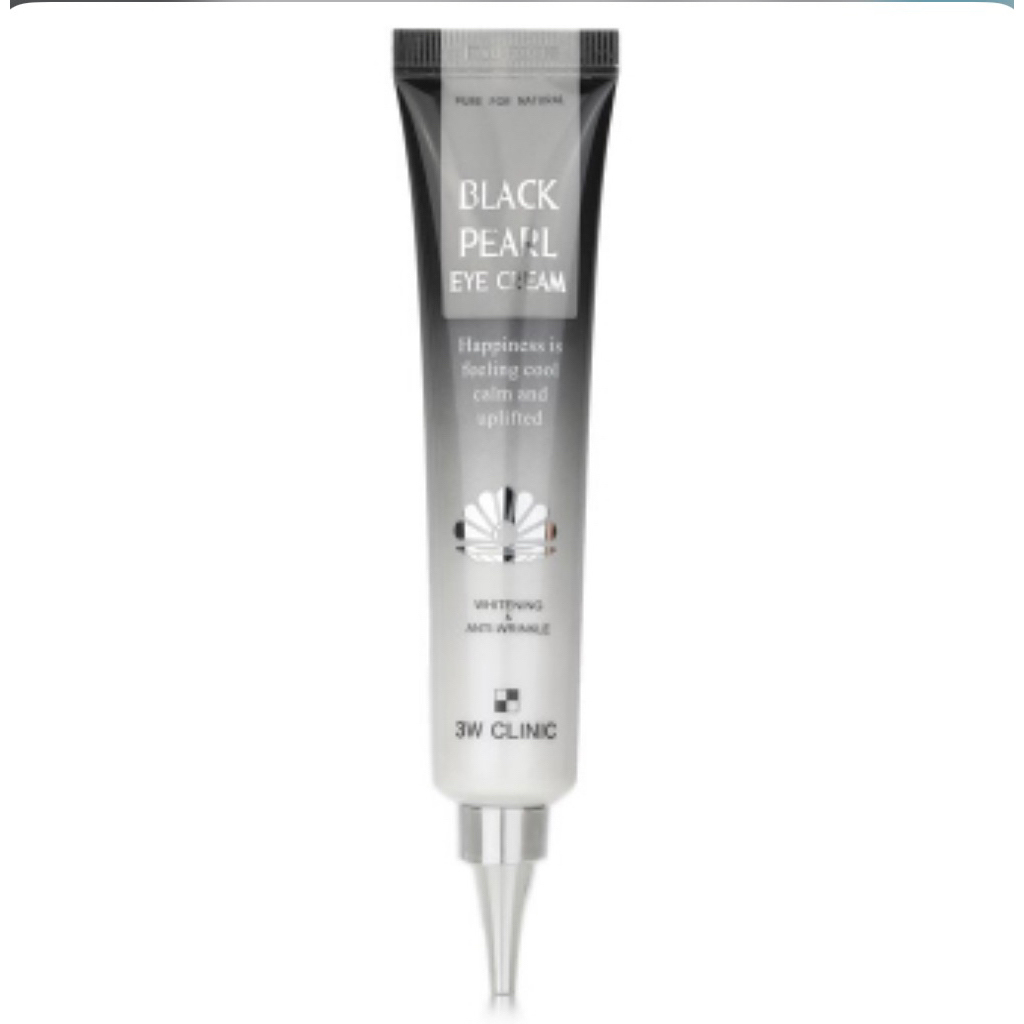 3W Clinic Black Pearl Eye Cream (40ml) ซึ่งเป็นอายครีมช่วยให้ผิวรอบดวงตากระจ่างใสลดเลือนริ้วรอย
