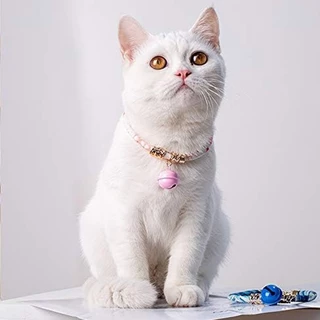 ปลอกคอสัตว์เลี้ยงน่ารักสไตล์ญี่ปุ่นปรับได้catะอุปกรณ์แต่งตัวสำหรับแมว กระดิ่งแมวกวัก น่ารักสไตล์ญี่ปุ่น