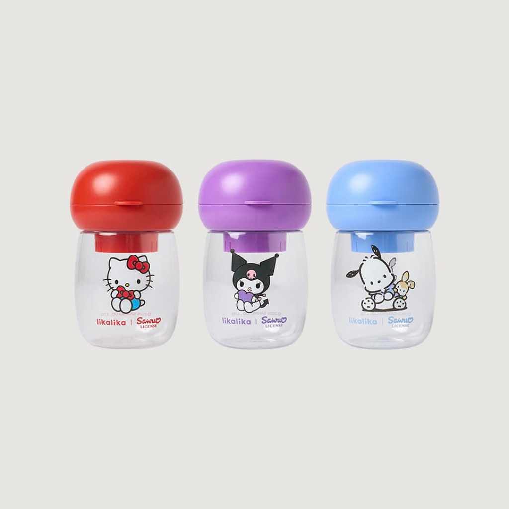 [พร้อมส่ง] Likalika x Sanrio One Touch Walk Bottle ขวดน้ำพกพาสำหรับสัตว์เลี้ยง