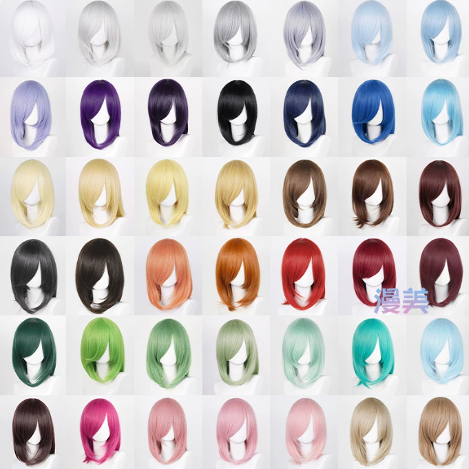 จัดส่งวันเดียวกรุงเท | MANMEI | 40cm Universal Long Wig Heat Resistant for Styling Practice & Cosplay วิกผมคอสเพลย์