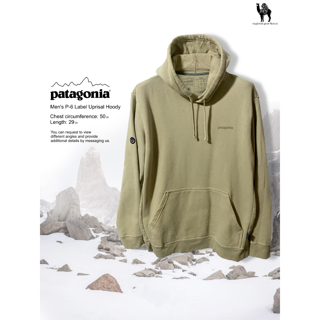 เสื้อกันหนาว Patagonia แท้ Men's P-6 Label Uprisal Hoody