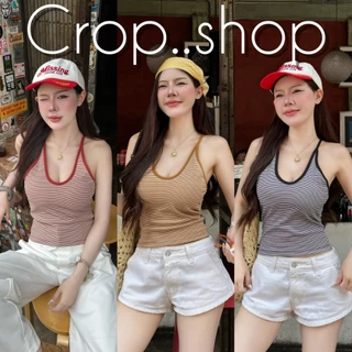 crop..shop เสื้อกล้ามลายทาง งานเเซ่บมาก ใส่ง่ายใส่สบาย งานเก๋มาก งานเลิศสุดๆจ้า