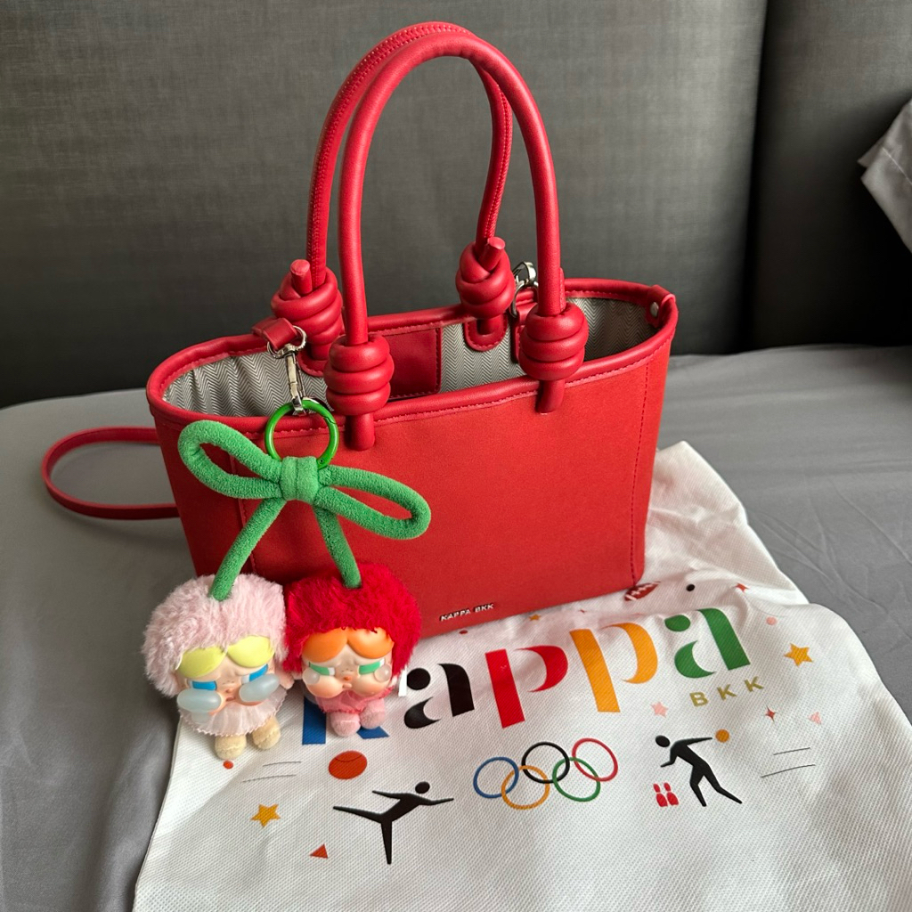 Kappa bkk bag รุ่น Ami bag สี red velvet ส่งต่อกระเป๋า used secondhand