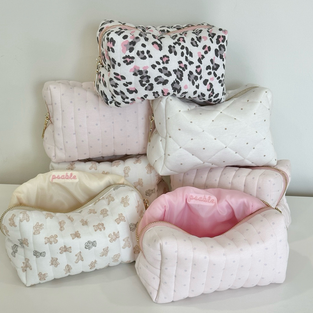 psable ♡ fluffy boxy bag ♡ กระเป๋าเครื่องสำอาง • toiletry bag • makeup bag •กระเป๋าใส่ของจุกจิก