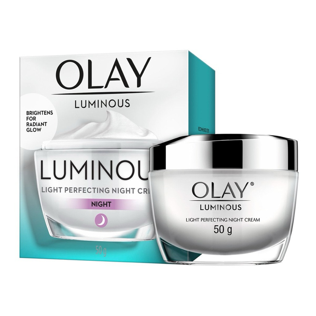 Olay Luminous Light Perfecting Night Cream โอเลย์ ลูมินัส ไลท์ เพอร์เฟคติ้ง ไนท์ครีม 50 มล.