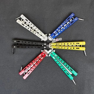 balisong บาลิซอง ฝึกซ้อม ควง ซ้อม แบบผีเสื้อ ไม่คม ดำ เงิน รุ้ง แดง เขียว ทอง ฟ้า BF11 BF12 BF35 BF109 BF110 BF111 BF112
