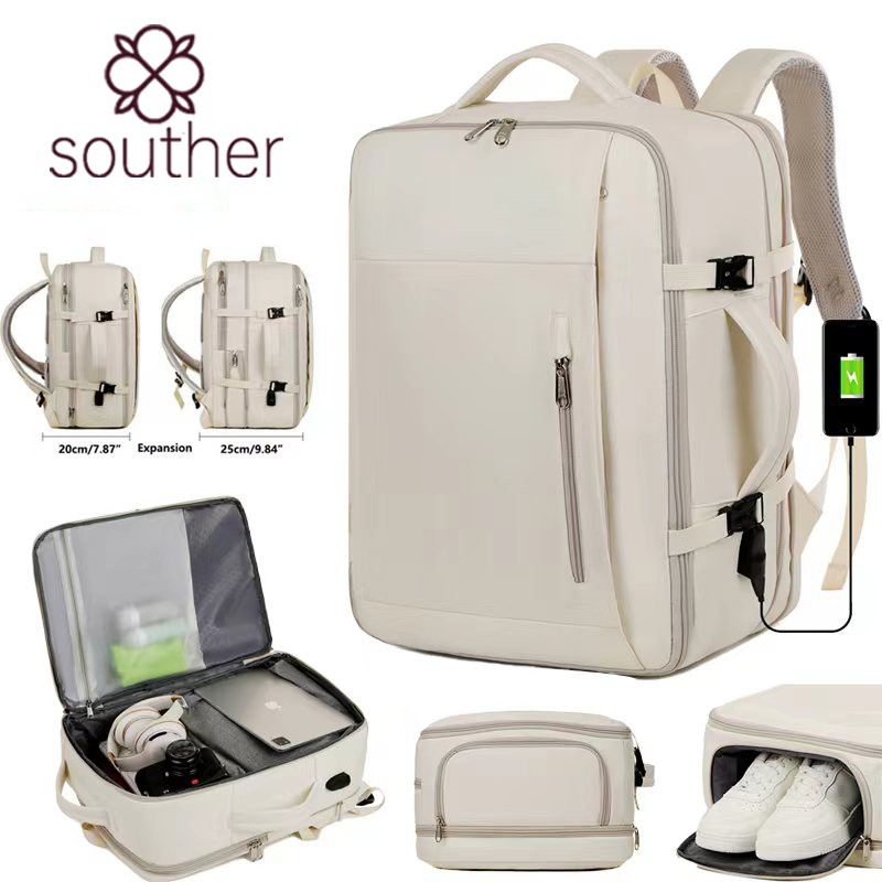 สุภาพสตรีขนาดใหญ่ความจุเดินทางกระเป๋าเป้สะพายหลังเดินป่ากลางแจ้งผู้ชายขยายกันน้ำกระเป๋าเป้สะพายหลังมัลติฟังก์ชั่