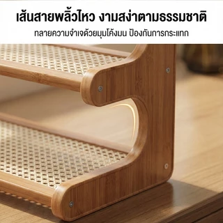 ชั้นวางของตั้งโต๊ะไม้ 3 ชั้น ประหยัดพื้นที่ วางพระ น้ำมันหอมระเหย เครื่องสำอางได้ ติดตั้งง่าย ใช้ได้ทั้งบ้านและร้านสปา