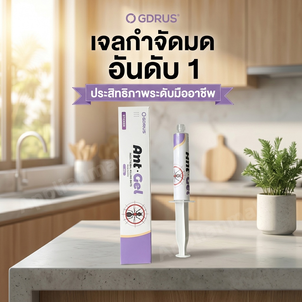 เจลกำจัดมด สูตรเยอรมัน ฆ่ามดตายยกรัง เห็นผลไว ยาฆ่ามด ปลอดภัย ไร้กลิ่น สำหรับในบ้านและคอนโด 30g