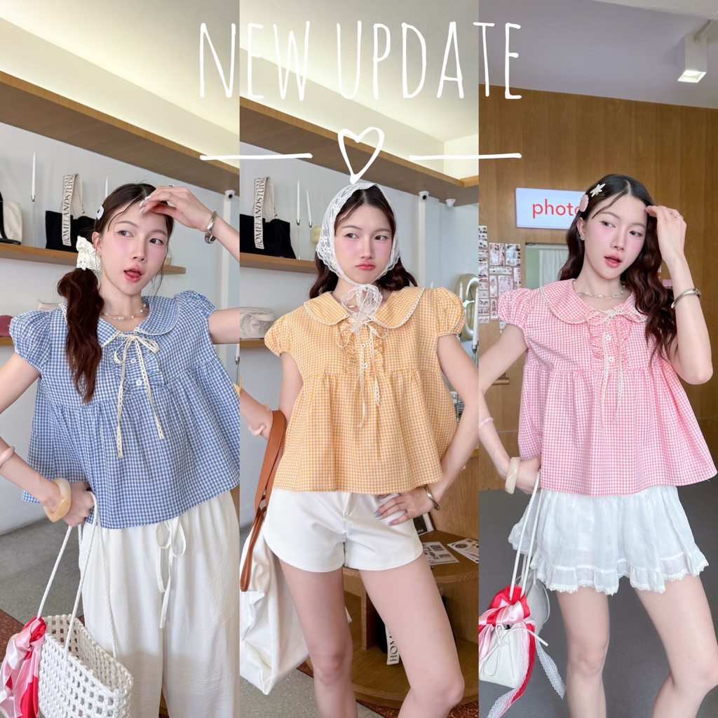 Pee Ka Nong เสื้อคอบัว ชายปล่อย ผูกโบว์หน้า ราคา ถูกที่สุด ดีลบีเคเค แกลเลอรีภาพที่ 2