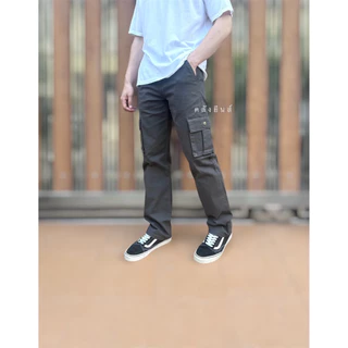 กางเกงคาร์โก้ขายาว เนื้อผ้ายืดLEG 006