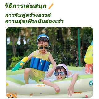 สระใหญ่ Swimming Pool สระน้ำเป่าลม 3 เมตร 3 ชั้น สระน้ำขนาดใหญ่ สระน้ำครอบครัว สระน้ำราคาถูก แถมสูบไฟฟ้า